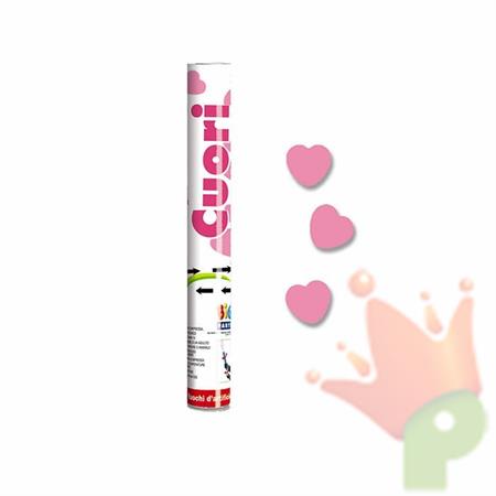 SPARACORIANDOLI 30CM CUORI ROSA