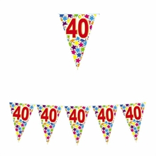 Festone Bandierine Stardust 40 6mt