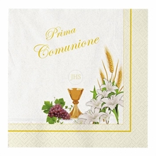 Tovaglioli 33x33cm Comunione Lily 20pz