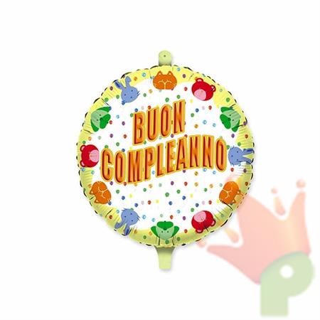 PALLONCINO MYLAR 18INCH BUON COMPLEANNO SWEET TIMES