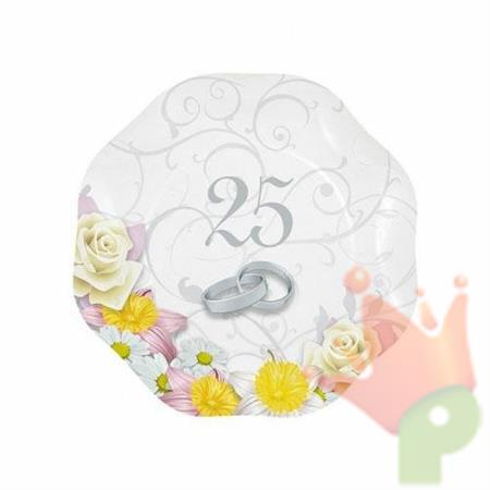 PIATTI 18CM 25° ANNIVERSARIO 10PZ