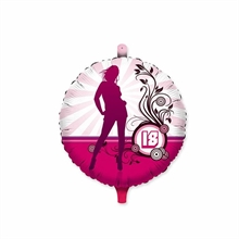 PALLONCINO MYLAR 18INCH 18 ANNI GIRL