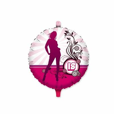 PALLONCINO MYLAR 18INCH 18 ANNI GIRL