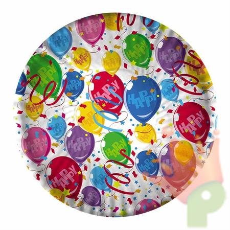 Piatti 24 cm Happy Balloons 10 pz