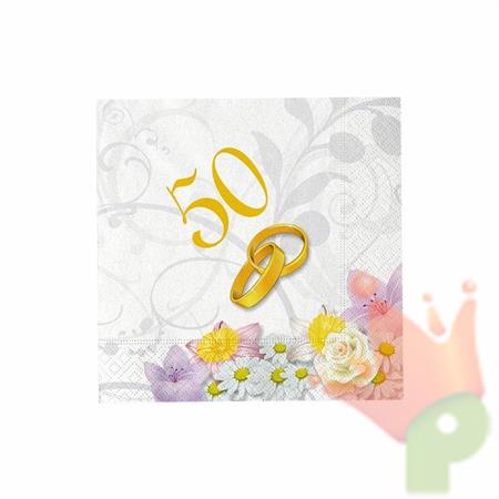 TOVAGLIOLI 25X25 50° ANNIVERSARIO 20PZ