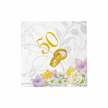 TOVAGLIOLI 25X25 50° ANNIVERSARIO 20PZ