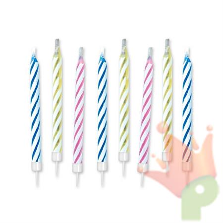 CANDELINE MAGICHE CON SUPPORTO ASSORTITE 10PZ