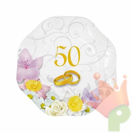 PIATTI 18CM 50° ANNIVERSARIO 10PZ