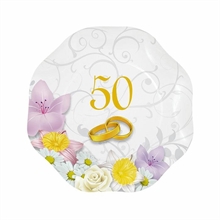 PIATTI 18CM 50° ANNIVERSARIO 10PZ