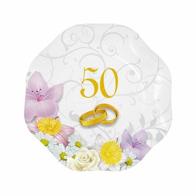 PIATTI 18CM 50° ANNIVERSARIO 10PZ