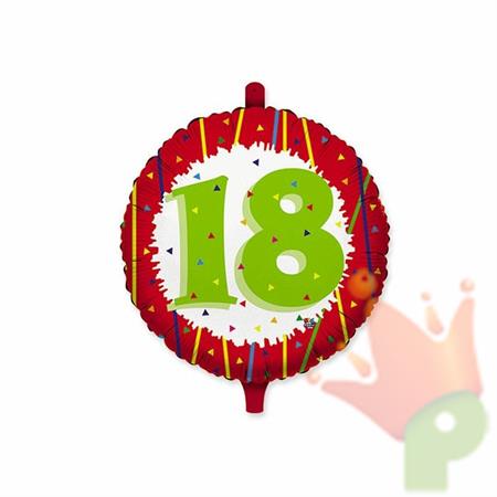 PALLONCINO MYLAR 18INCH 18 ANNI FAN
