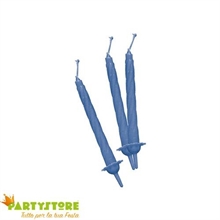 CANDELINE TORTA CON SUPPORTO CELESTI 12PZ