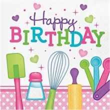 TOVAGLIOLI 33X33 HAPPY BIRTHDAY LITLLE CHEF 16PZ