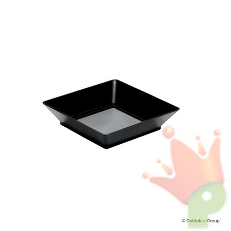 VASSOIO 65X65MM NERO SMALL PLATE 25PZ