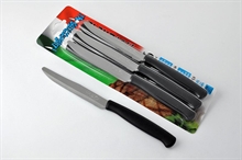 COLTELLO BISTECCA 1MM 11.5CM NERO 6PZ