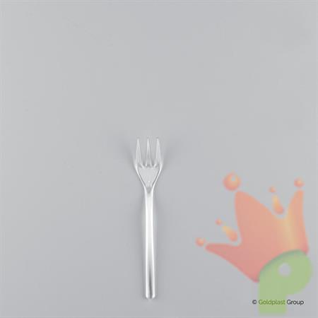 MINI FORCHETTA 10CM TRASPARENTE 50PZ