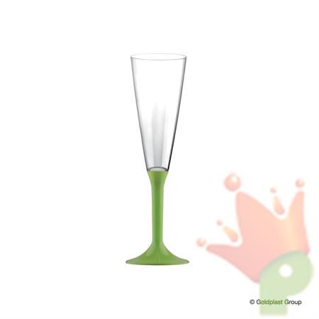 BASI PER FLUTE/CALICE/COPPE VERDE ACIDO 20 PZ