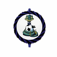 PALLONCINO MYLAR 18inch SIBILO NERO/AZZURRO