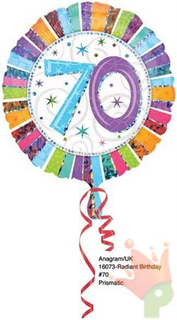 PALLONCINO MYLAR 18INCH BIRTHDAY 70 PRIS