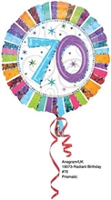 PALLONCINO MYLAR 18INCH BIRTHDAY 70 PRIS