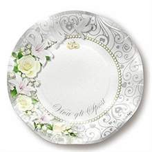 PIATTO W GLI SPOSI 21 CM 10 PZ