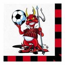 TOVAGLIOLI 33X33 DIABLOTTO ROSSO NERO 20 PZ