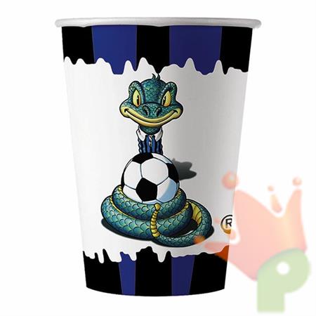 BICCHIERI 200cc SIBILO NERO AZZURRO 10 PZ