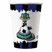 BICCHIERI 200cc SIBILO NERO AZZURRO 10 PZ