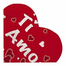 TOVAGLIOLI 33X33 CUORE TI AMO 20PZ