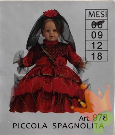 COSTUME PICCOLA SPAGNOLITA TG. 9 MESI