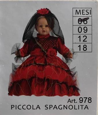 COSTUME PICCOLA SPAGNOLITA TG. 9 MESI