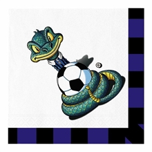 TOVAGLIOLI 33X33 SIBILO NERO AZZURRO 20 PZ