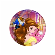 PIATTO 23CM BELLE & BESTIA 8PZ