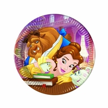 PIATTO 20CM BELLA & BESTIA 8PZ