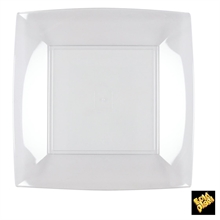 PIATTO PIANO 23X23cm NICE TRASPARENTE 8 PZ