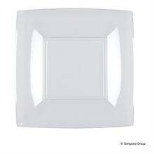 PIATTO DESSERT NICE TRASPARENTE 18X18CM 8PZ