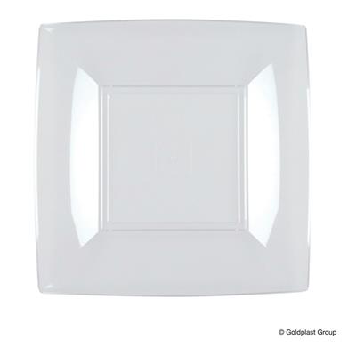 PIATTO DESSERT NICE TRASPARENTE 18X18CM 8PZ