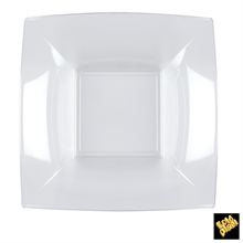 PIATTO FONDO NICE TRASPARENTE 18X18CM 8PZ