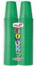 BICCHIERI 200CC VERDE 100PZ