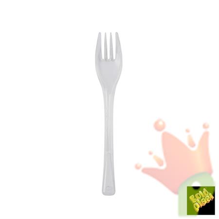 Forchette 140mm Trasparenti Dolce 50pz