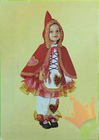 COSTUME CAPPUCCETTO ROSSO TG 3 ANNI
