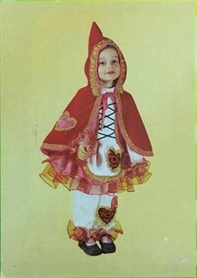 COSTUME CAPPUCCETTO ROSSO TG 3 ANNI