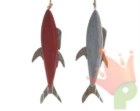 PESCE IN LEGNO 2COL ASS 9X26CM