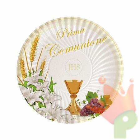 Piatti 18cm Comunione Lily 10pz