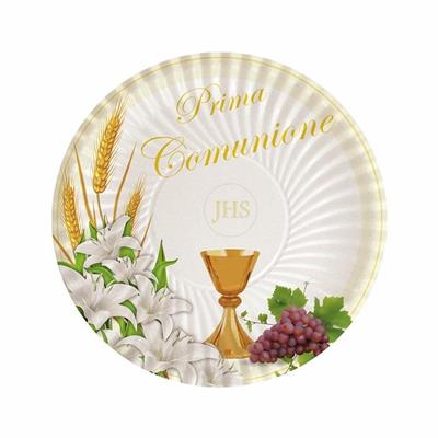Piatti 18cm Comunione Lily 10pz