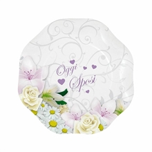 PIATTI 18CM OGGI SPOSI BOUQUET 10PZ