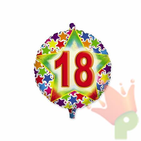 PALLONCINO MYLAR 18INCH 18 ANNI STARDUST