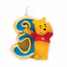 CANDELINA NUMERO 3 WINNIE THE POOH