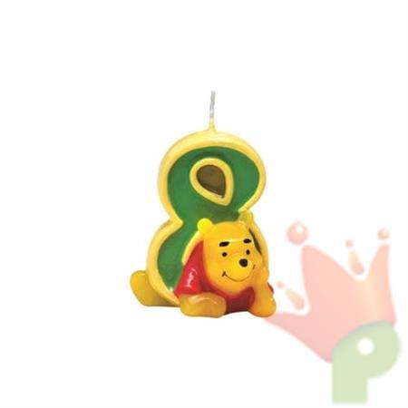 CANDELINA NUMERO 8 WINNIE THE POOH