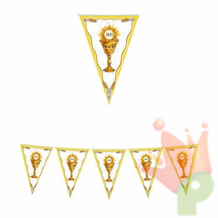 Festone Pvc Prima Comunione Gold 6mt